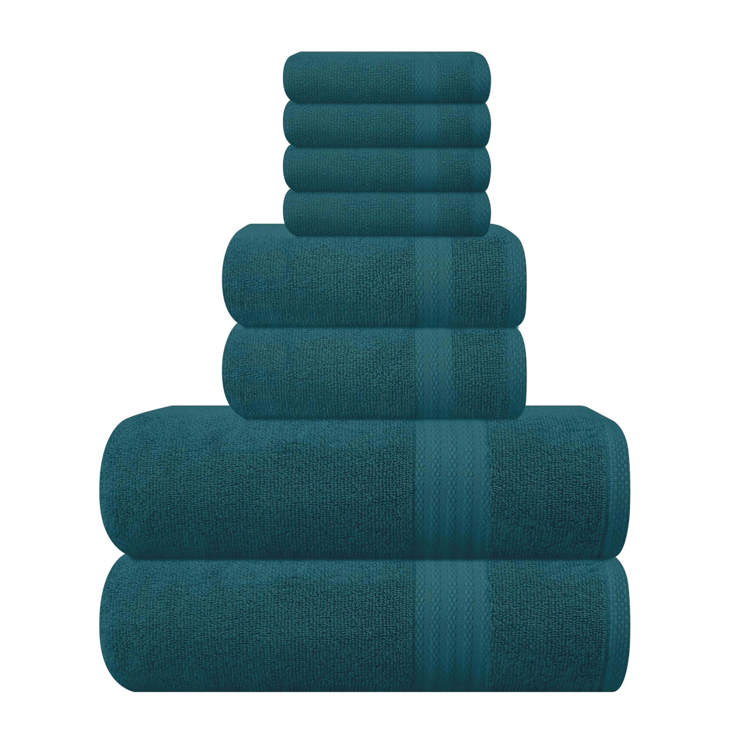 GLAMBURG ensemble 8 pièces teal montrant harmonie et confort
