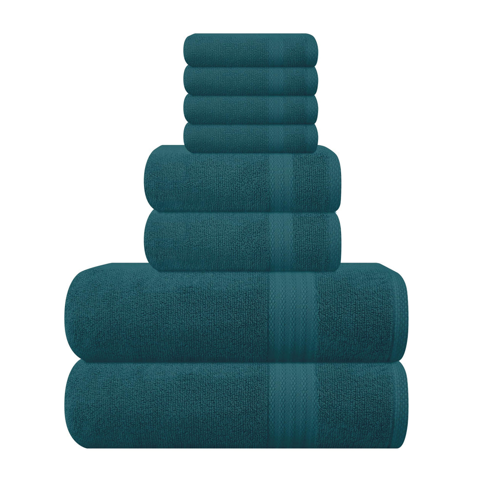 GLAMBURG ensemble 8 pièces teal montrant harmonie et confort