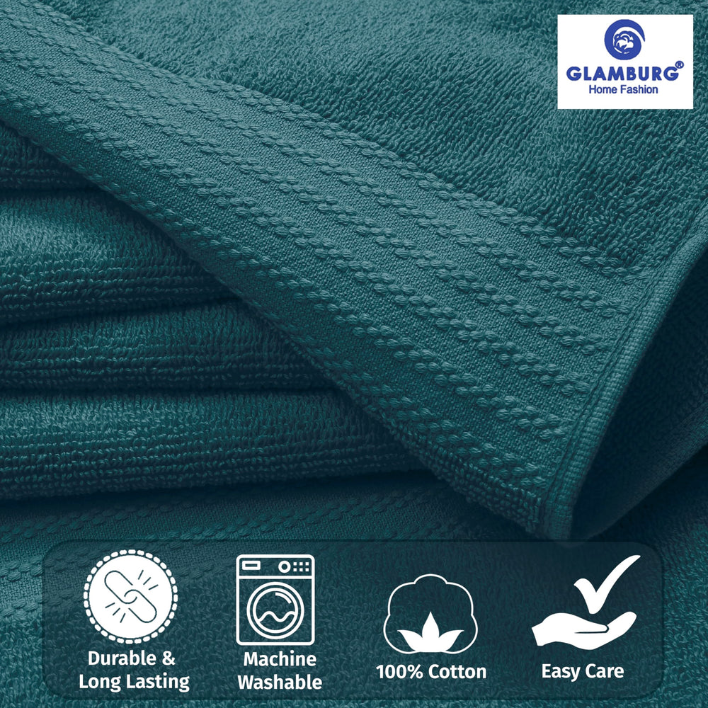 GLAMBURG serviette de bain 27x54 enveloppante pour séchage efficace