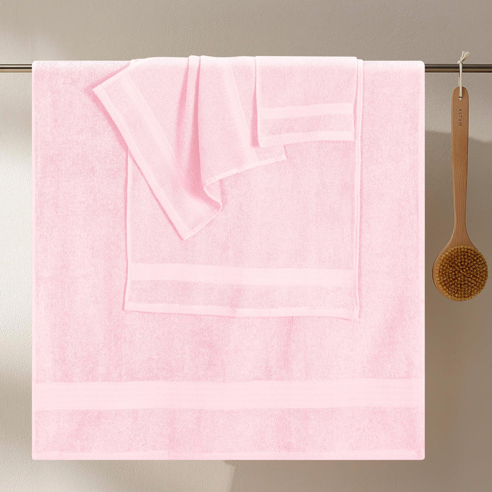 GLAMBURG serviette de bain 27x54 déployée offrant grande couverture et confort