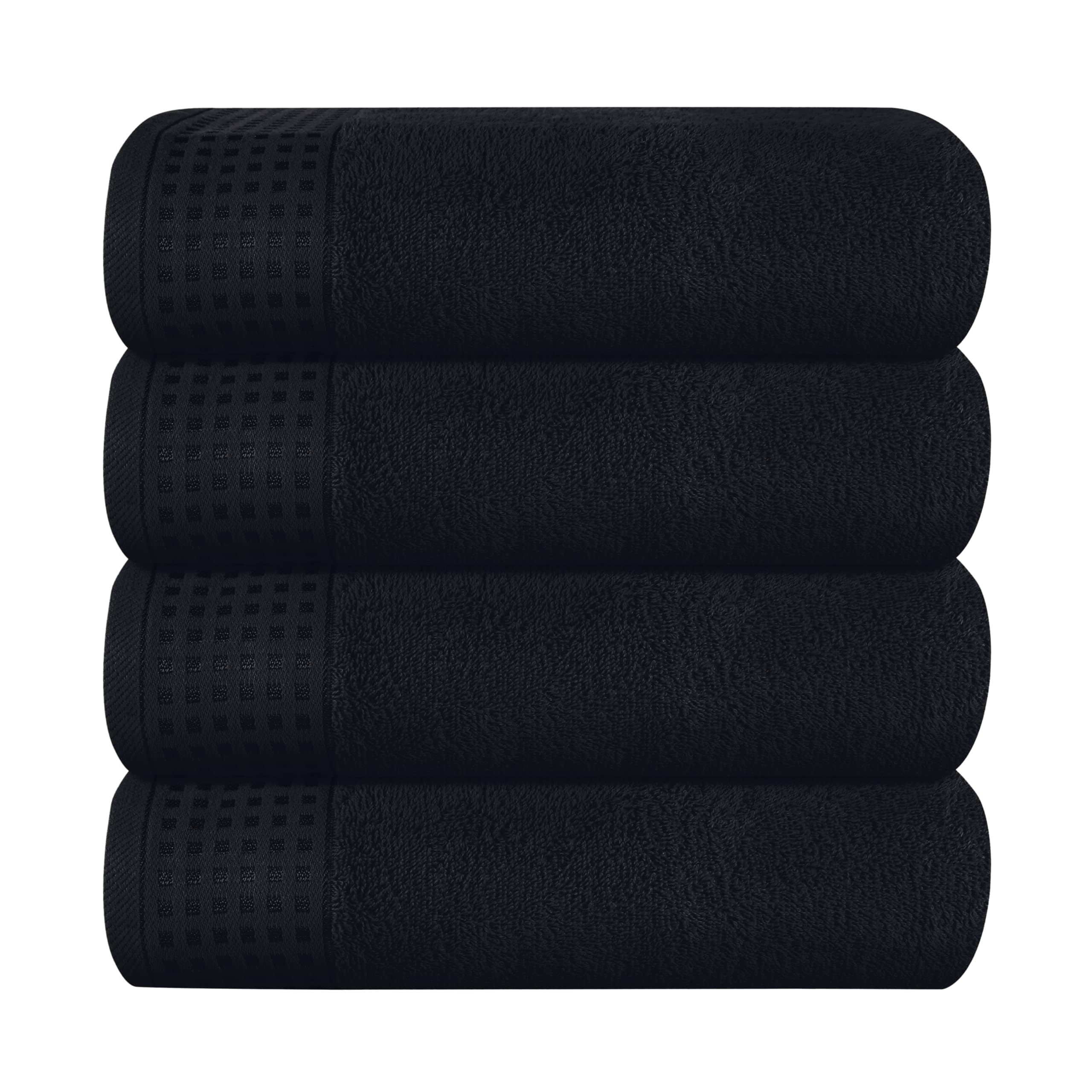 GLAMBURG serviette face avant emballage montrant qualité et couleur noire