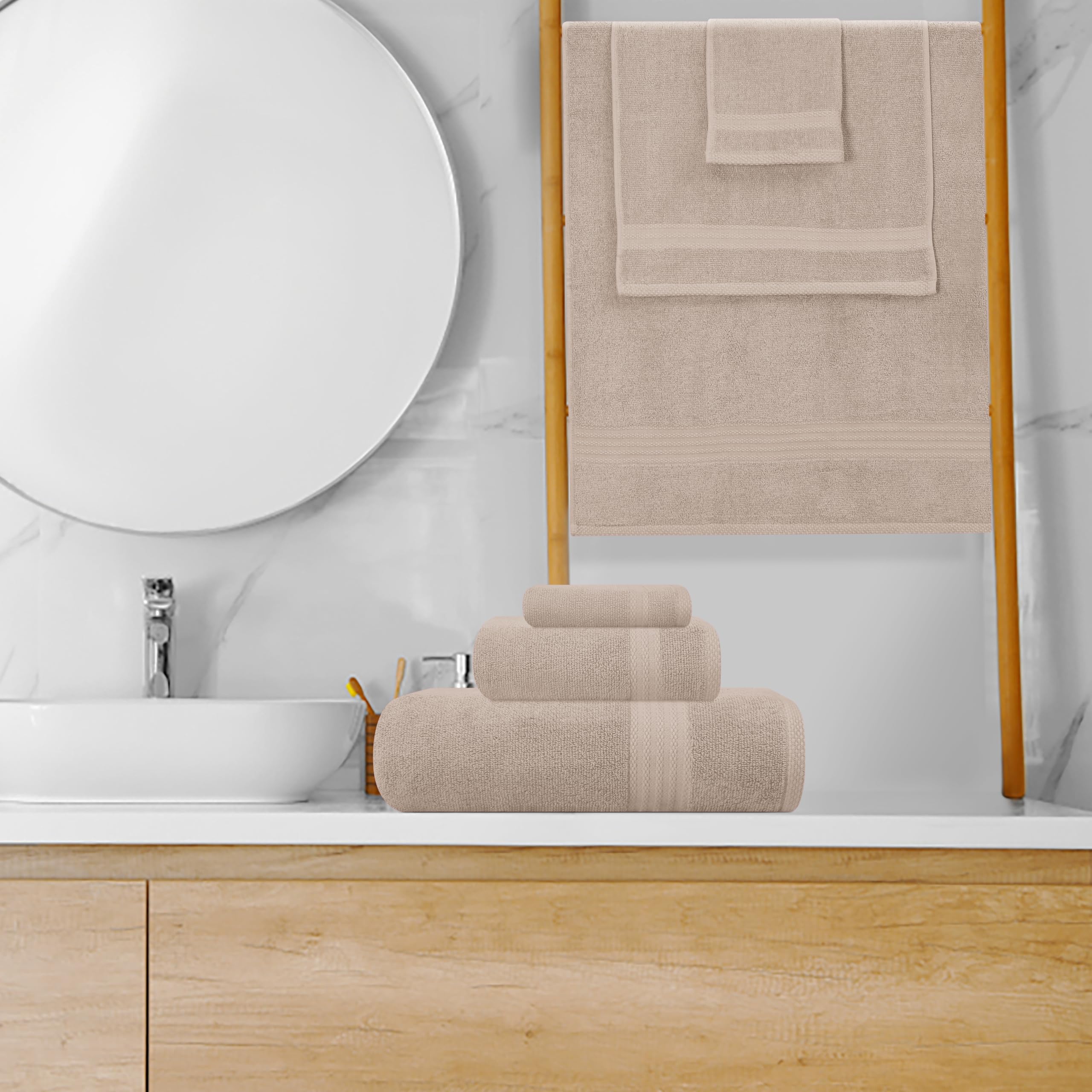 GLAMBURG serviette pour les mains 16x28 pliée, présentation soignée et maniable