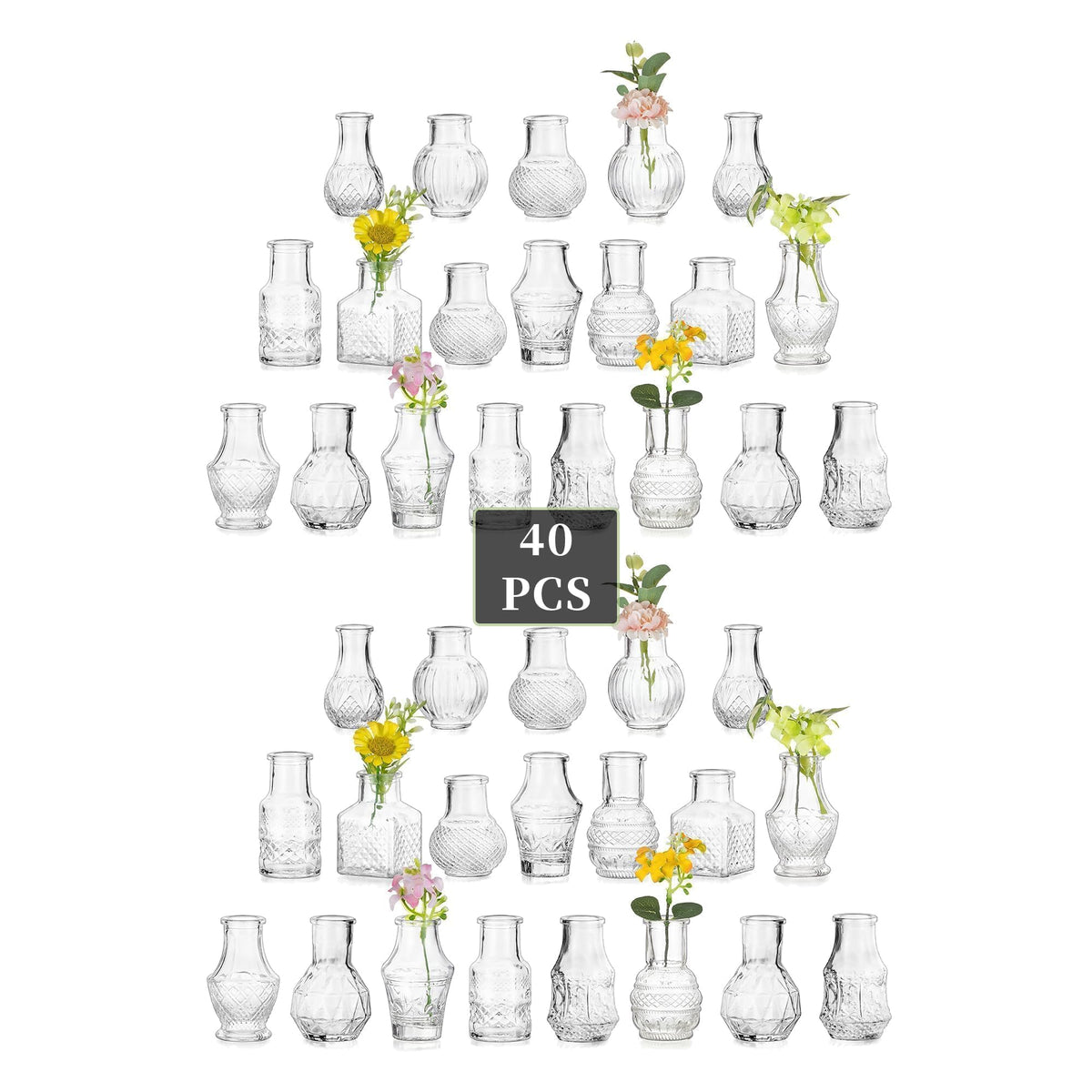 Glasseam groupe de vases sur table montrant harmonie décorative