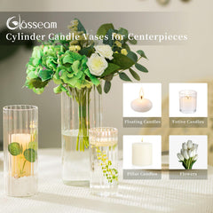 Glasseam vase utilisé pour bouquets mettant en valeur fleurs fraîches