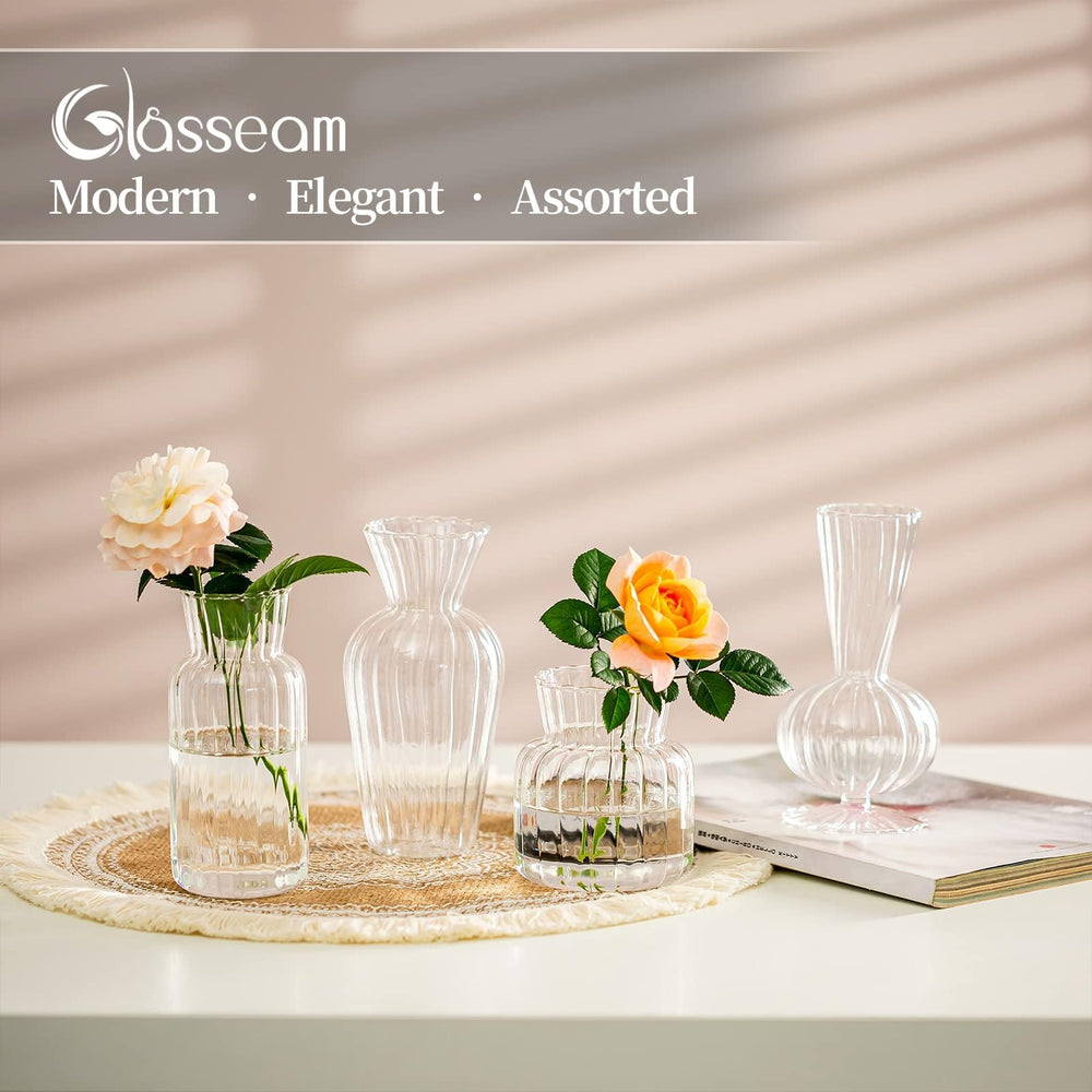 Glasseam vase en usage avec une fleur pour un accent raffiné