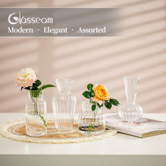 Glasseam vase en usage avec une fleur pour un accent raffiné