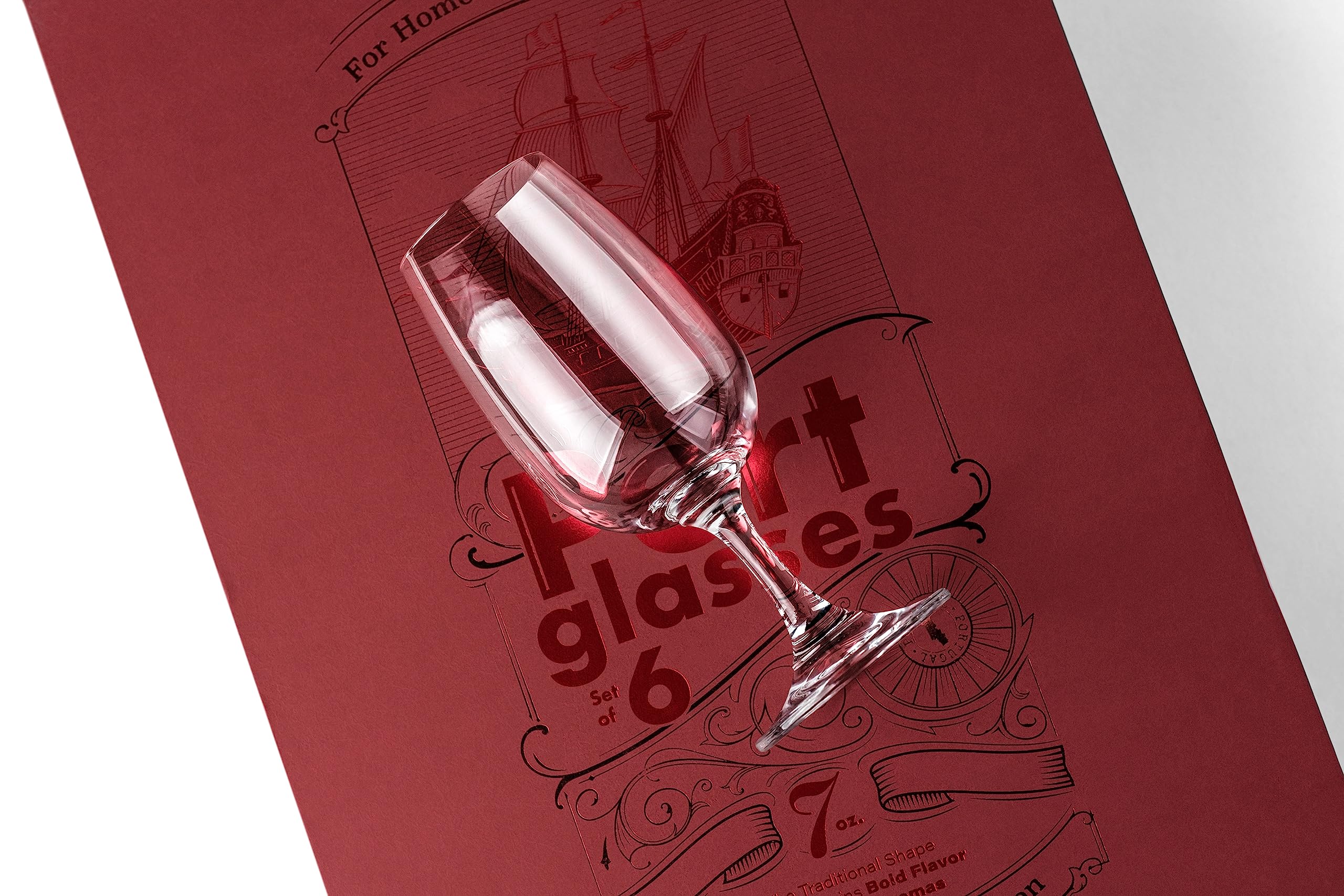 GLASSIQUE CADEAU coffret ouvert avec six verres prêt à offrir et protéger