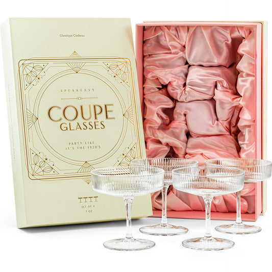 GLASSIQUE CADEAU coupe Art Déco face élégant qui sublime la présentation