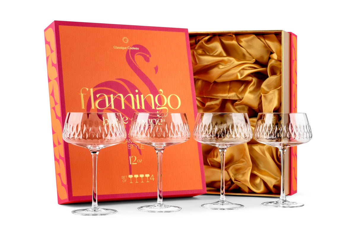 GLASSIQUE CADEAU coupe Flamingo Belle face élégante montrant le design et le bénéfice esthétique