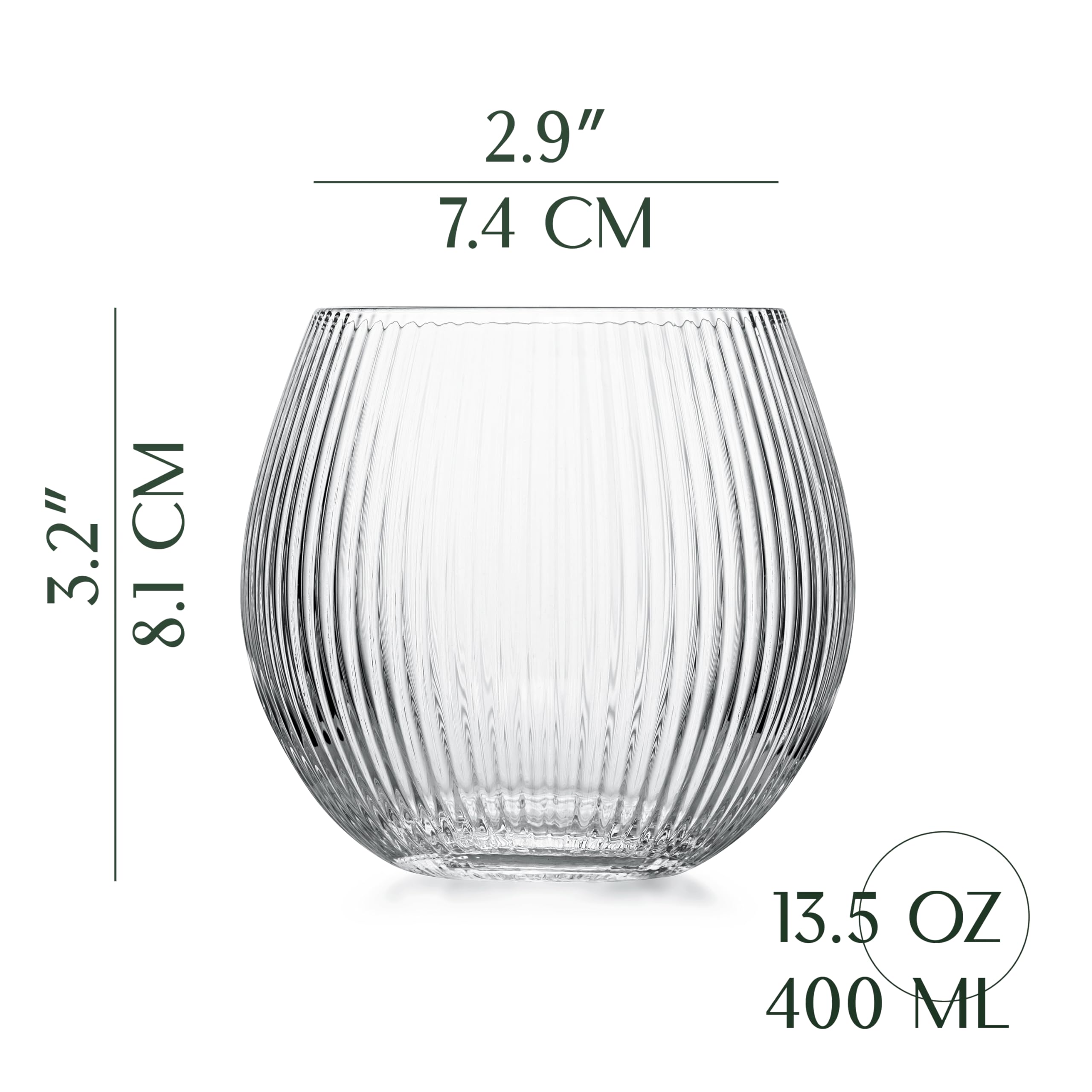 GLASSIQUE CADEAU gros plan sur rainures décoratives apportant prise sûre