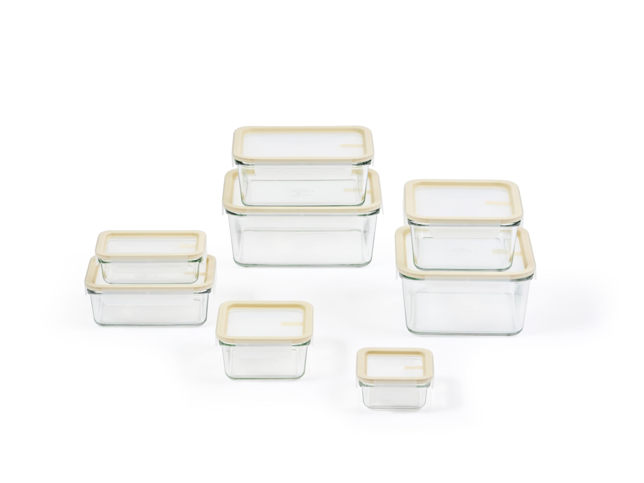 Glasslock boîte contenant repas prêt à emporter et protection anti-fuite