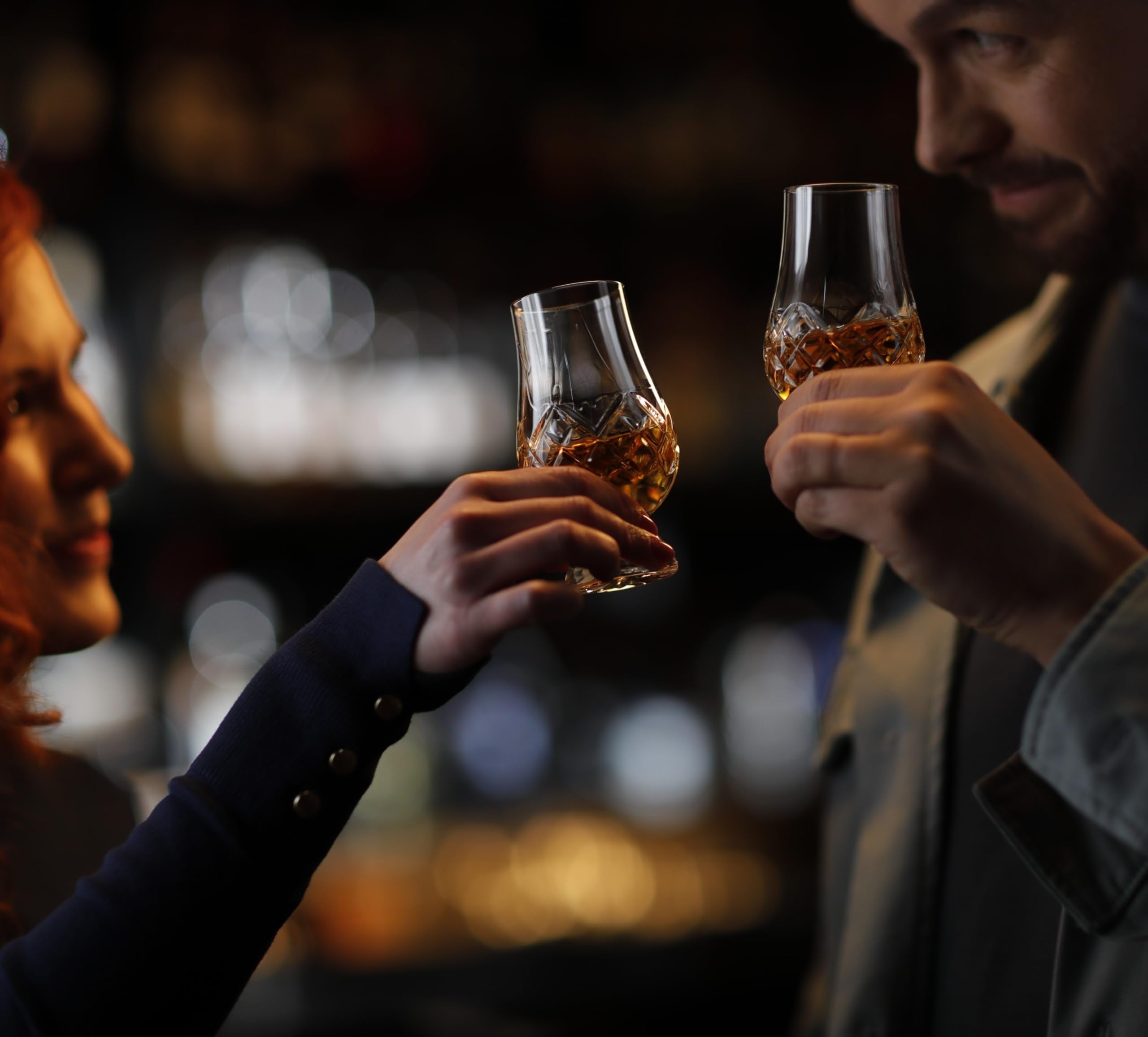 GLENCAIRN coffret ouvert présentant les deux verres prêt à offrir et protéger