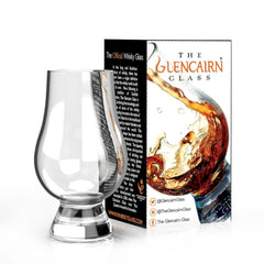 GLENCAIRN verre face dans son coffret, présentation élégante et prêt à offrir