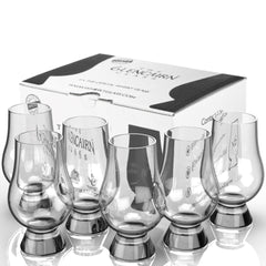 GLENCAIRN verre face pack de six montrant l'élégance et cohérence du service