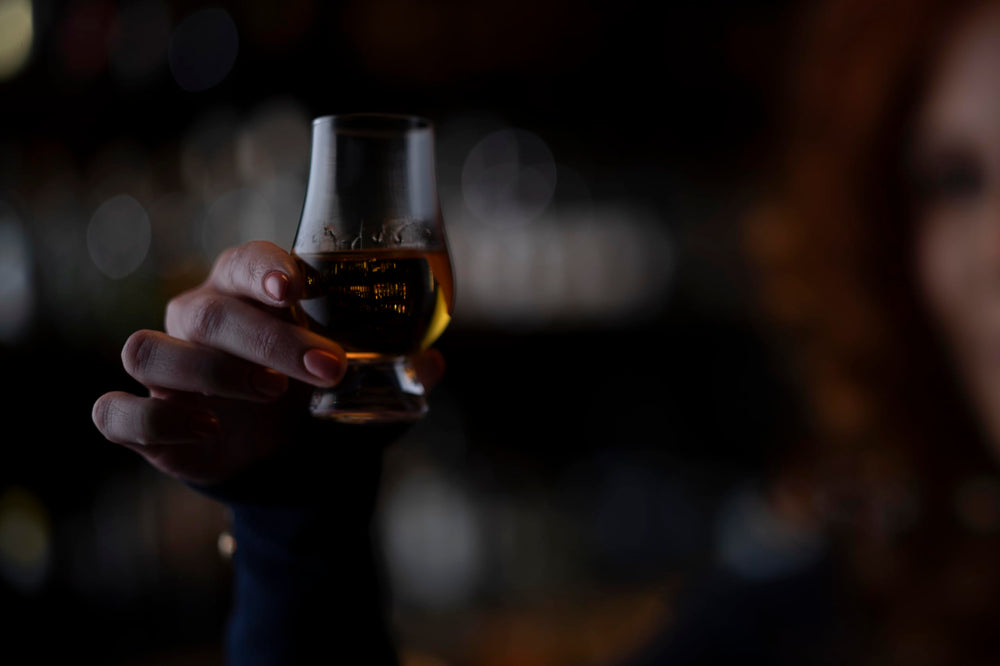 GLENCAIRN coffret ouvert montrant les 12 verres bien rangés et présentables