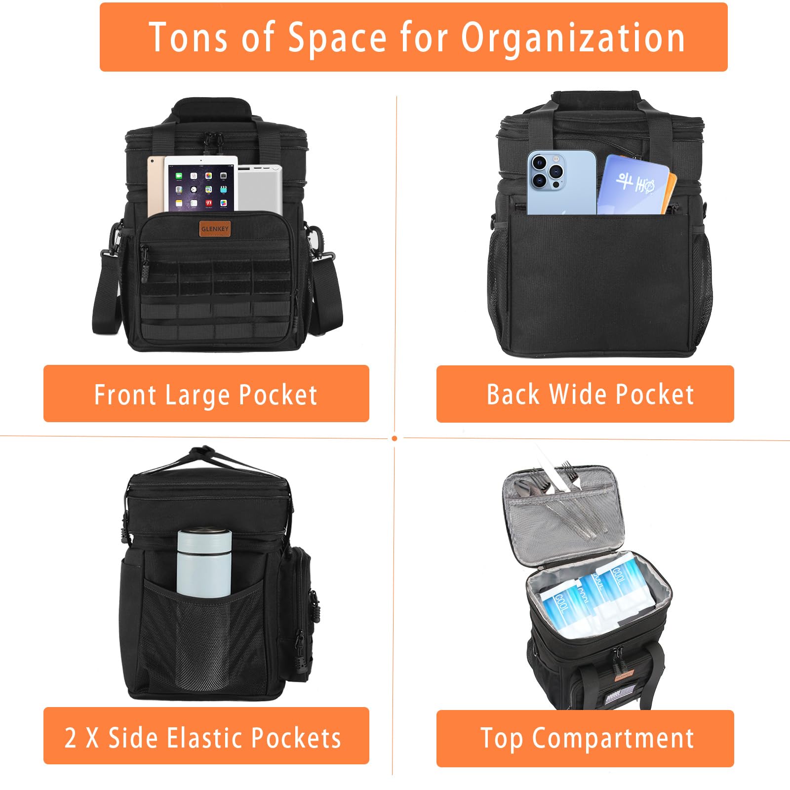 GLENKEY détail velcro et webbing pour personnalisation et fixations pratiques