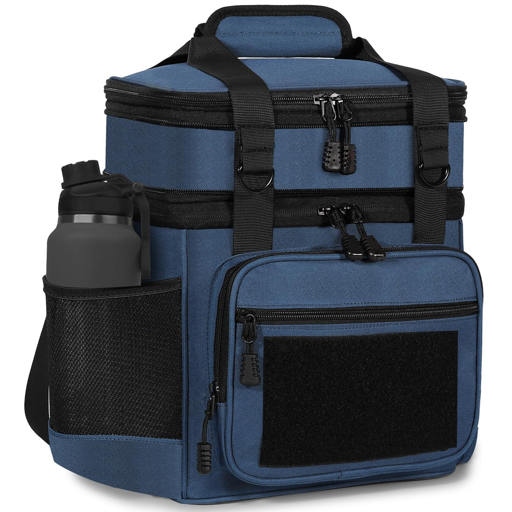 GLENKEY vue de face de la lunch box robuste avec protection et organisation