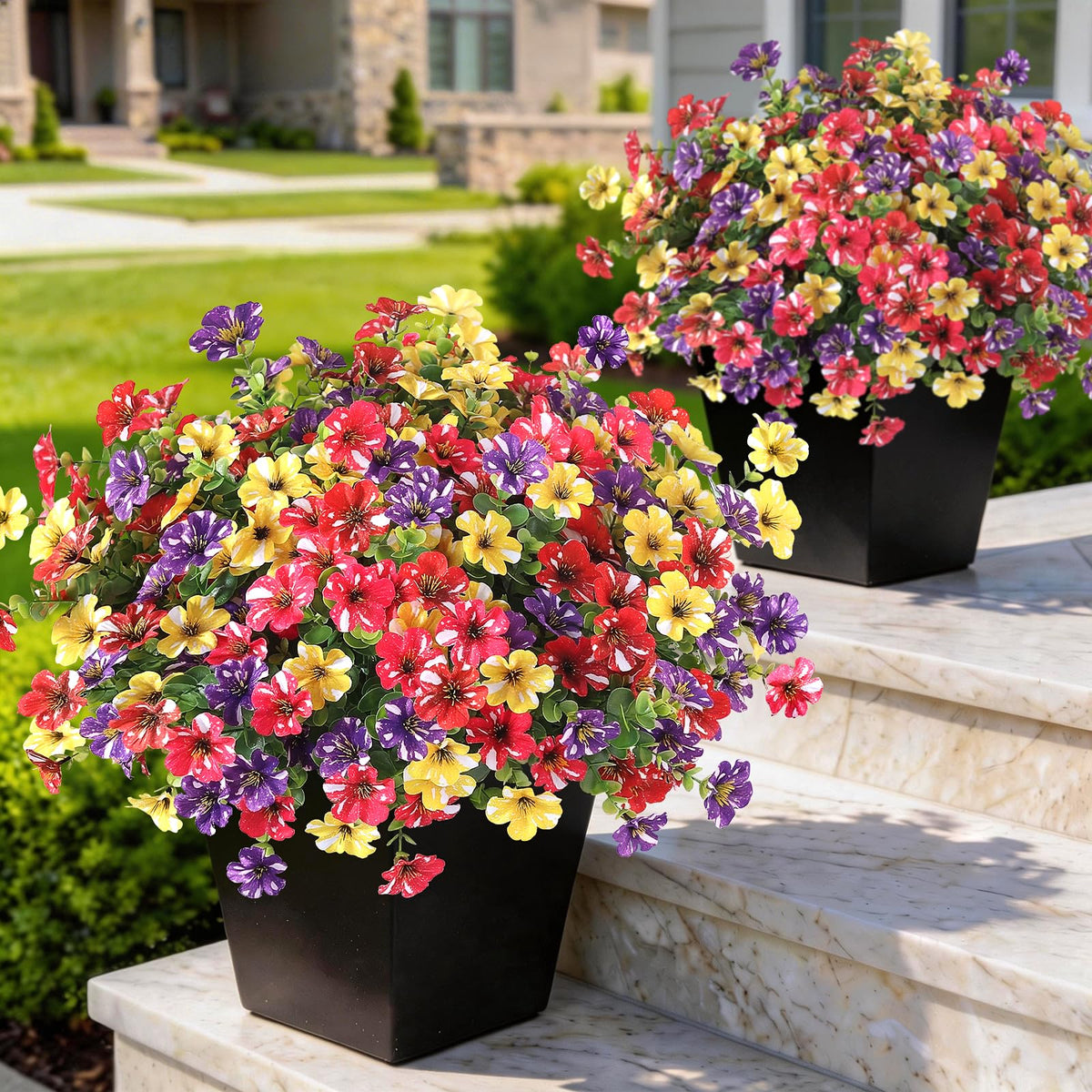 GLIDLION vue avant du paquet de 24 bouquets, idéal pour décorer le porche facilement