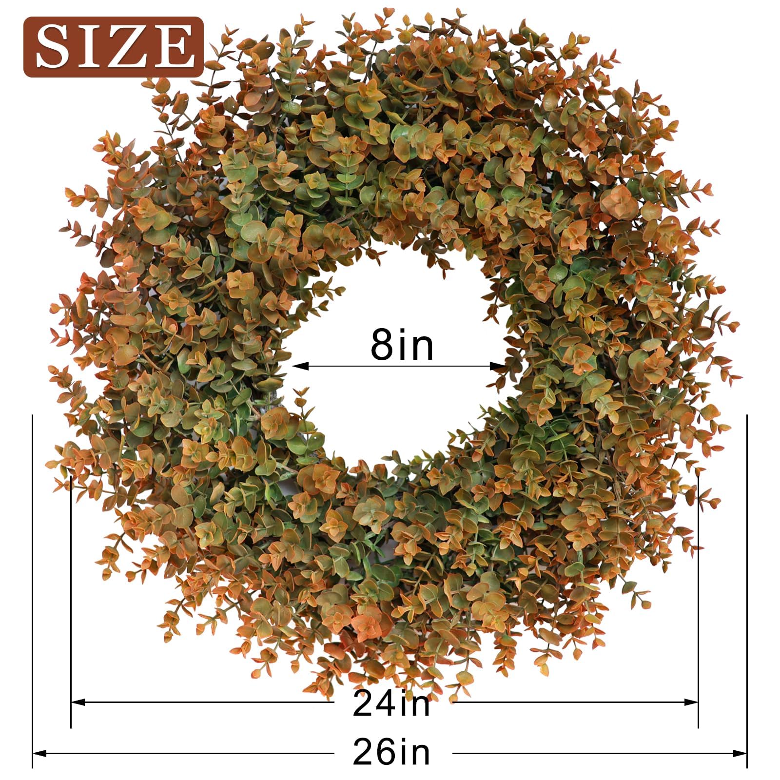 GLIDLION couronne au-dessus cheminée décoration saisonnière élégante