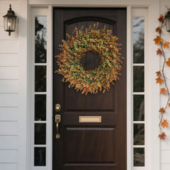 GLIDLION couronne accrochée au porche crée accueil chaleureux