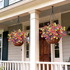 GLIDLION bouquets en vase posés sur un porche, apportent couleur et accueil immédiat