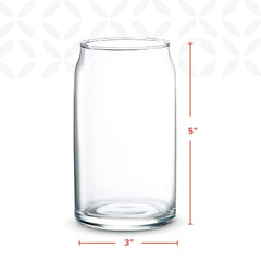 GLING verre canette vu de profil illustrant tenue confortable et forme