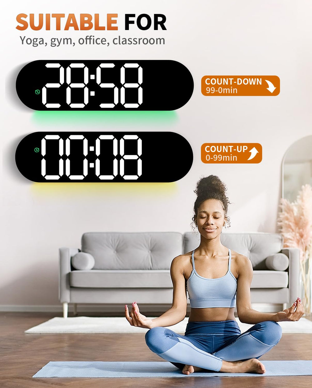 GLOKUUCA comparaison d'échelle avec une personne pour dimensions