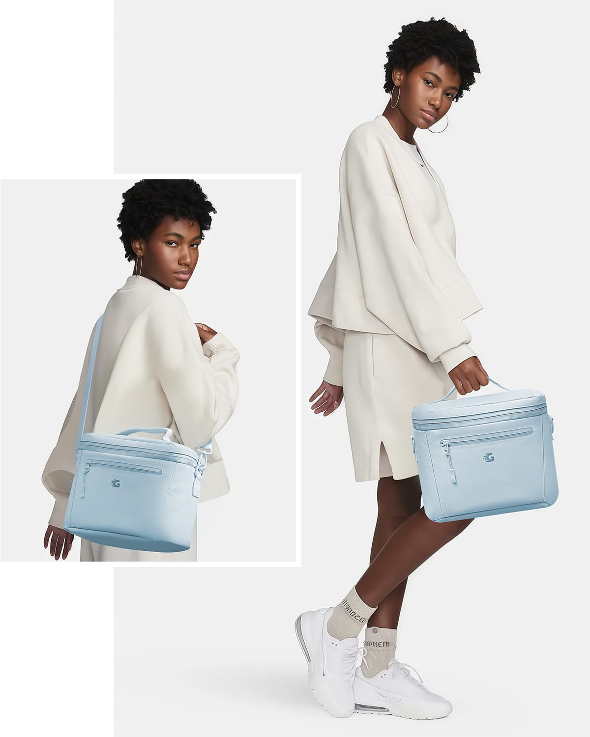 GLORIEROO ouverture large avec doubles zips facilite le remplissage