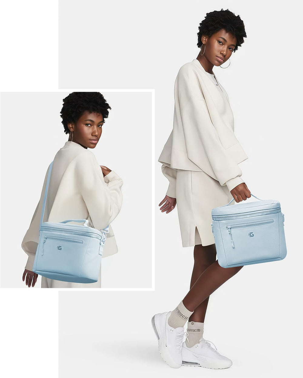 GLORIEROO ouverture large avec doubles zips facilite le remplissage