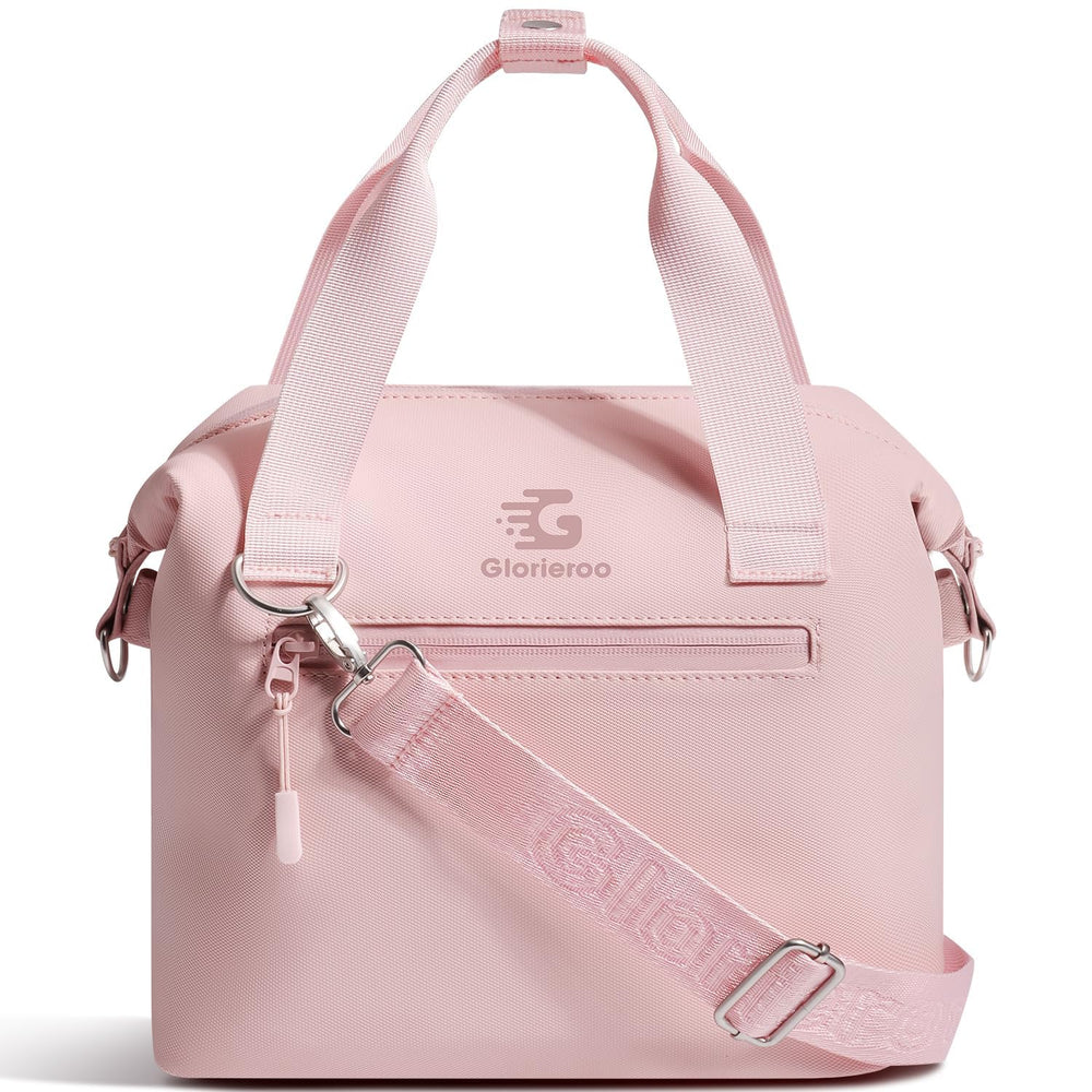 GLORIEROO vue avant sac pastel élégant pour repas, style professionnel