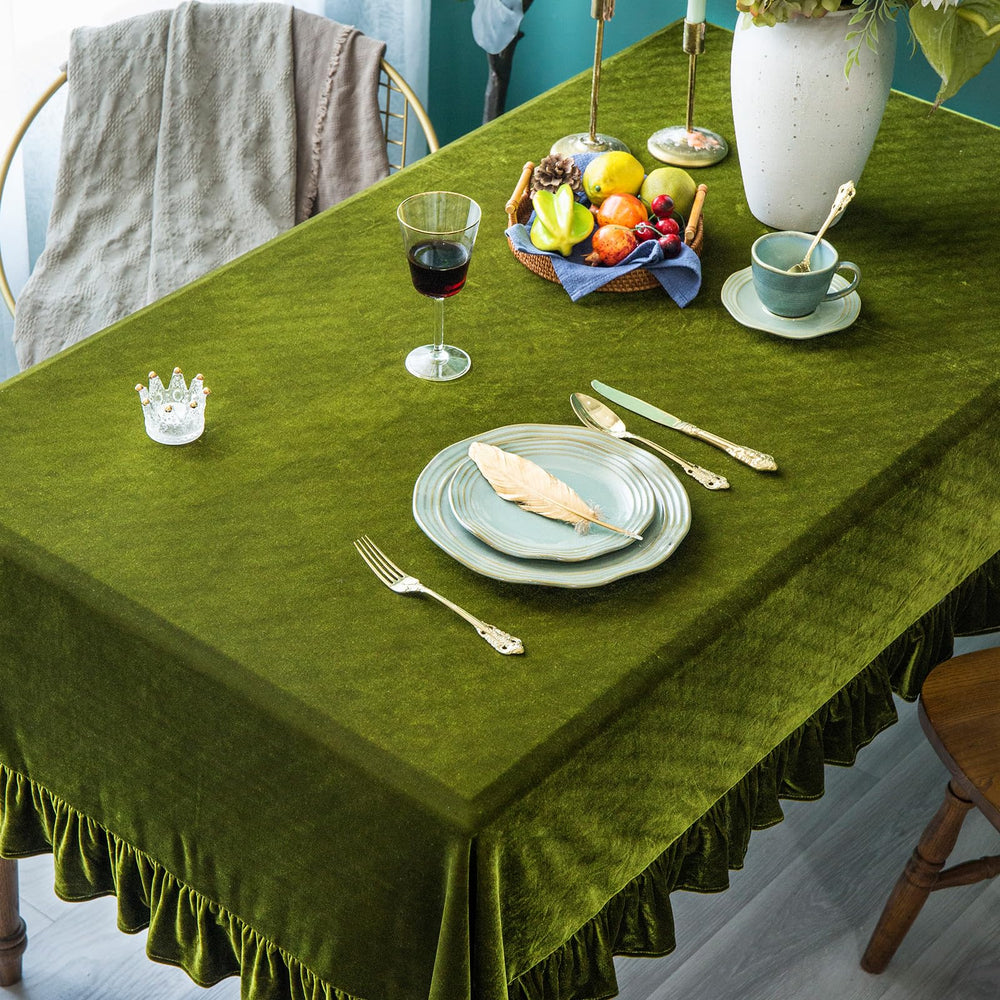 GLORY SEASON nappe posée pour comparaison de taille et tombé parfait