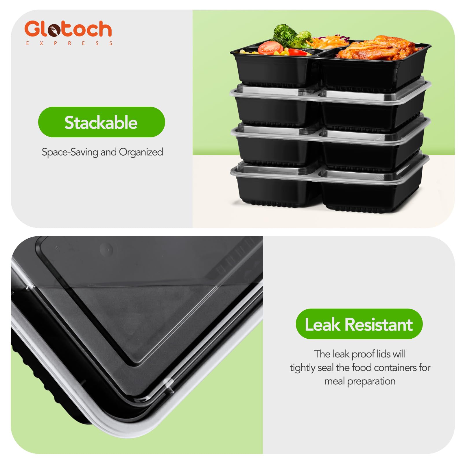 Glotoch Express boîtes rangées au congélateur pour conservation longue durée