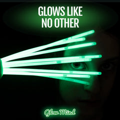 Glow Mind gros plan du tube montrant la texture et robustesse