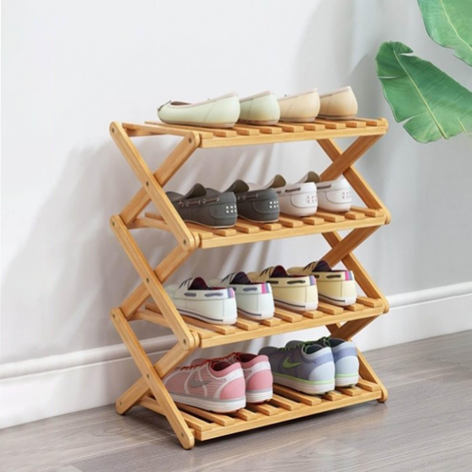 Glsety vue de face étagère 4 niveaux bénéfice rangement organisé