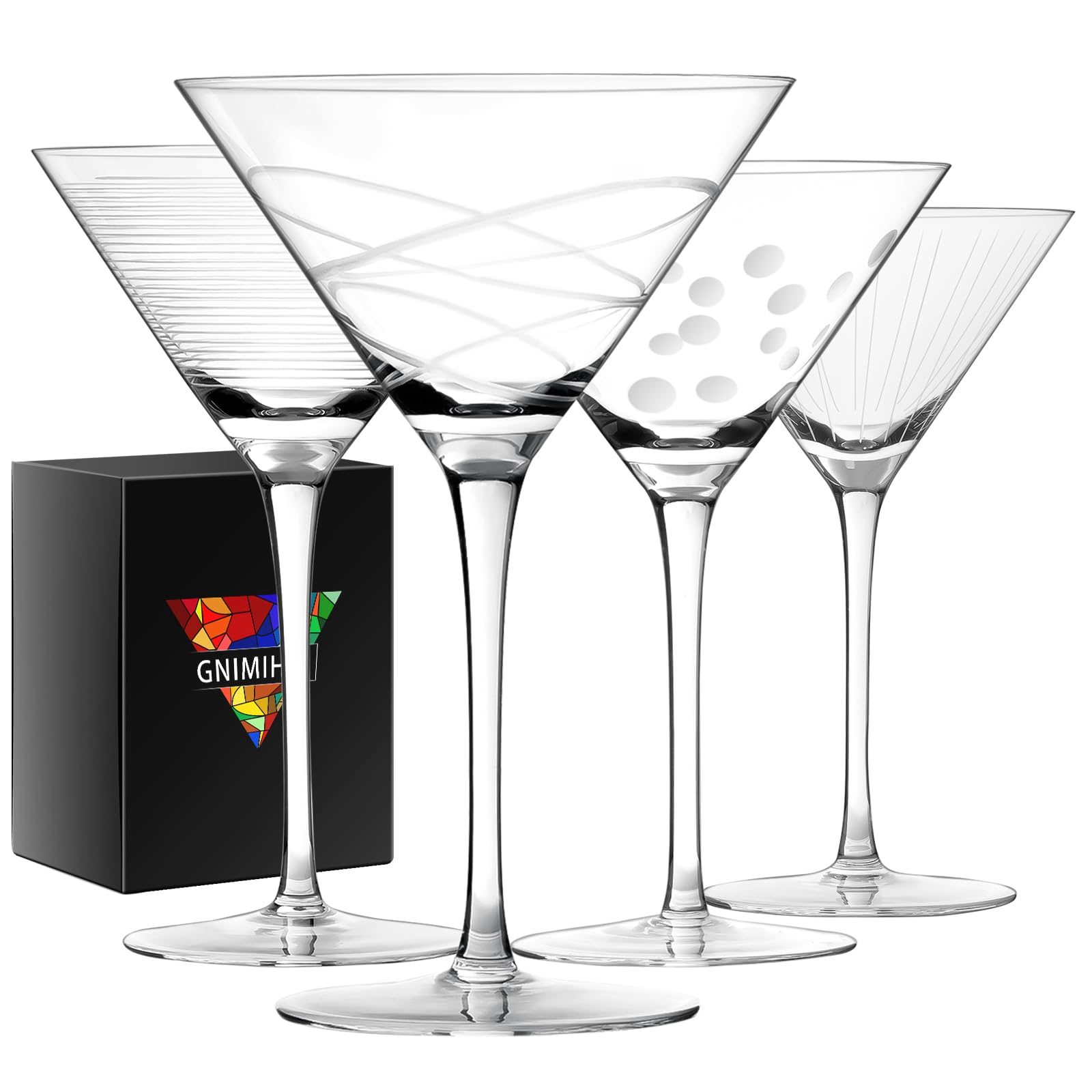 Gnimihz verre à martini face avant élégant, présentation professionnelle