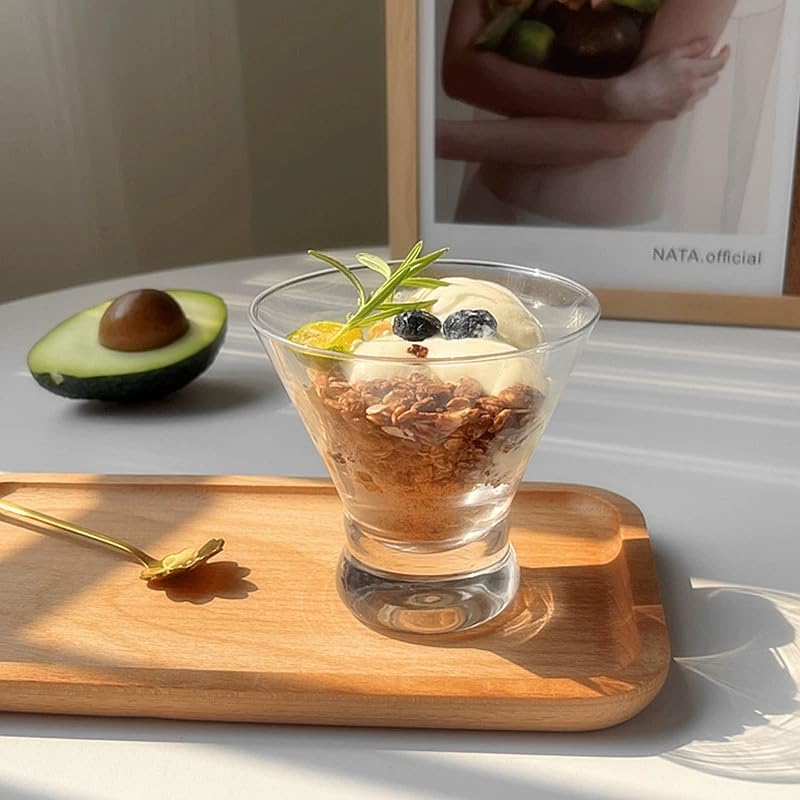 Gnimihz verre utilisé pour dessert montrant polyvalence et présentation