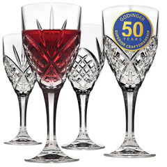 godinger verre face montrant silhouette élégante et transparence