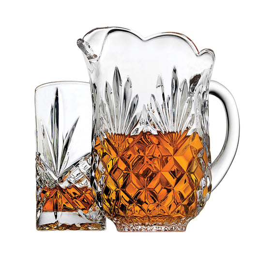 Godinger verre Dublin gros plan sur le motif diamant pour un aspect luxueux