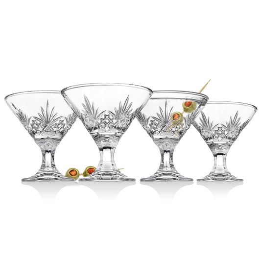 Godinger verre martini face présentant une silhouette élégante et fini brillant