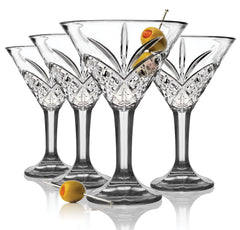 Godinger verre martini Dublin face élégant présentation brillante