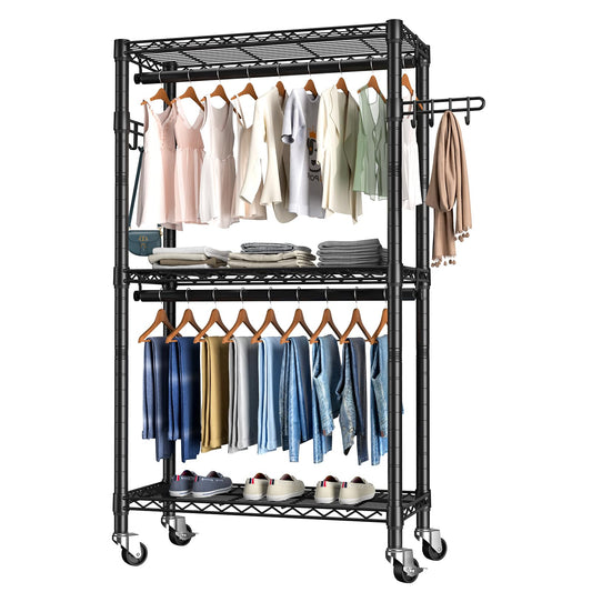 Golpart vue frontale du porte-vêtements robuste pour rangement maximal