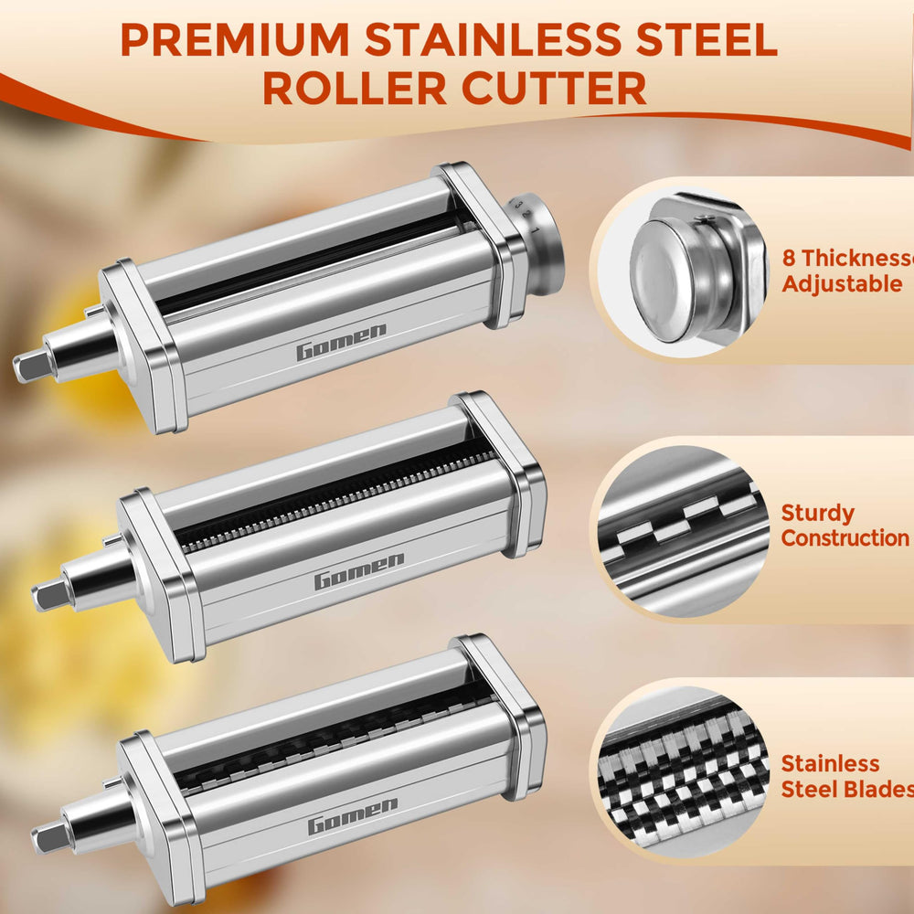 Gomen close-up des cutters fettuccine garantissant lames nettes et régulières