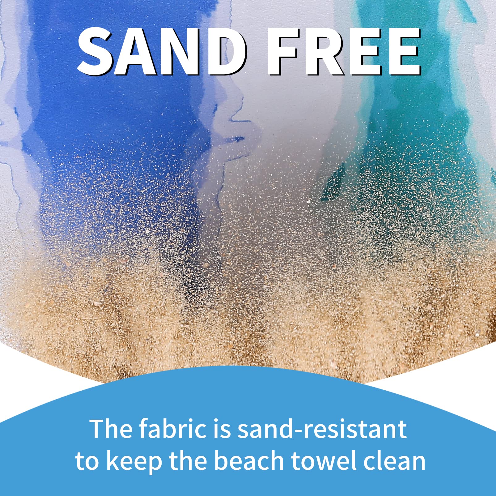 Gomust serviette en usage plage, anti-sable pour confort immédiat