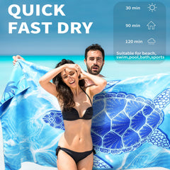 Gomust serviette sur plage en usage offrant confort et surface anti-sable