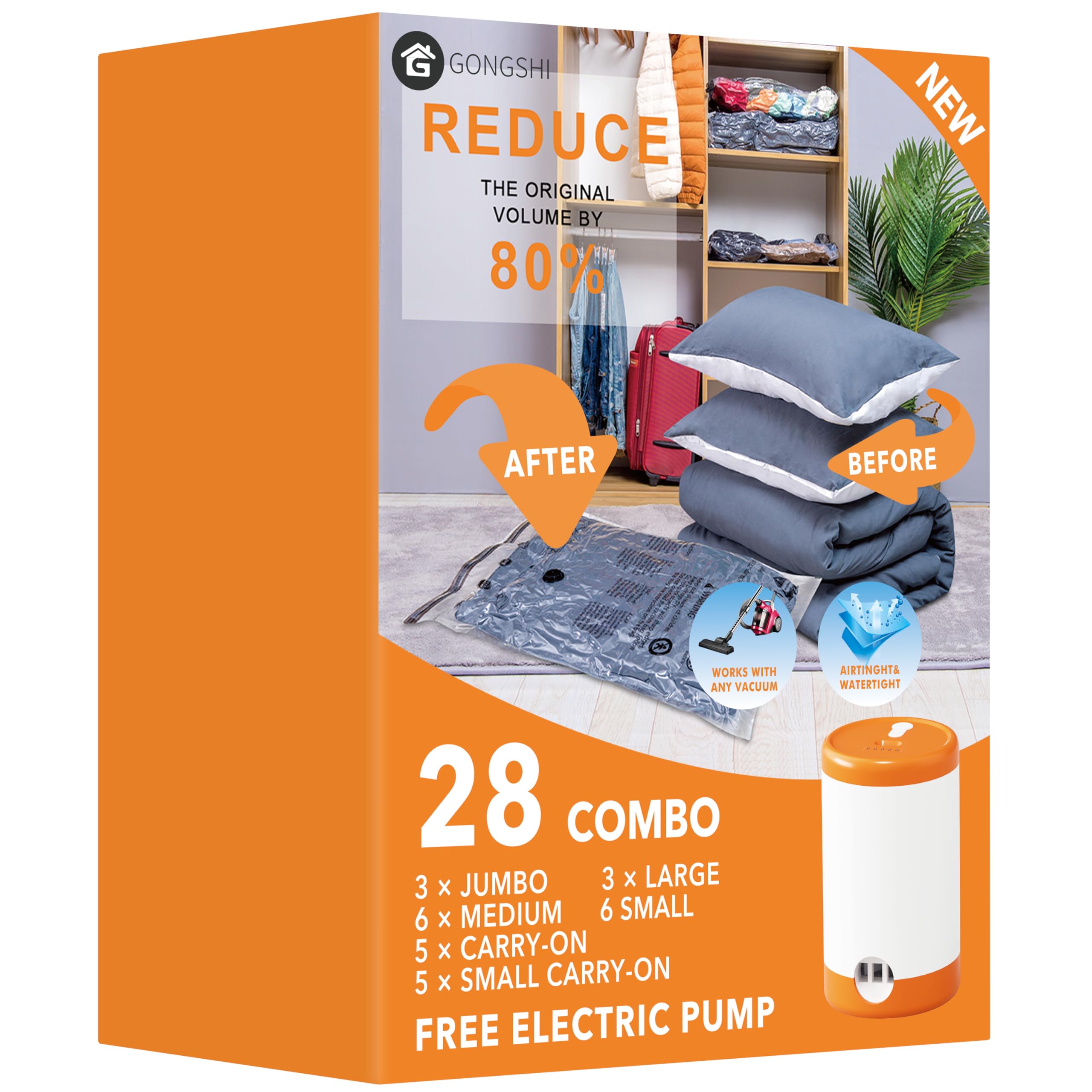 GONGSHI emballage 28 pièces montrant le coffret compact et sa praticité