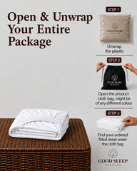 Good Sleep Bedding poches profondes démontrant compatibilité matelas épais
