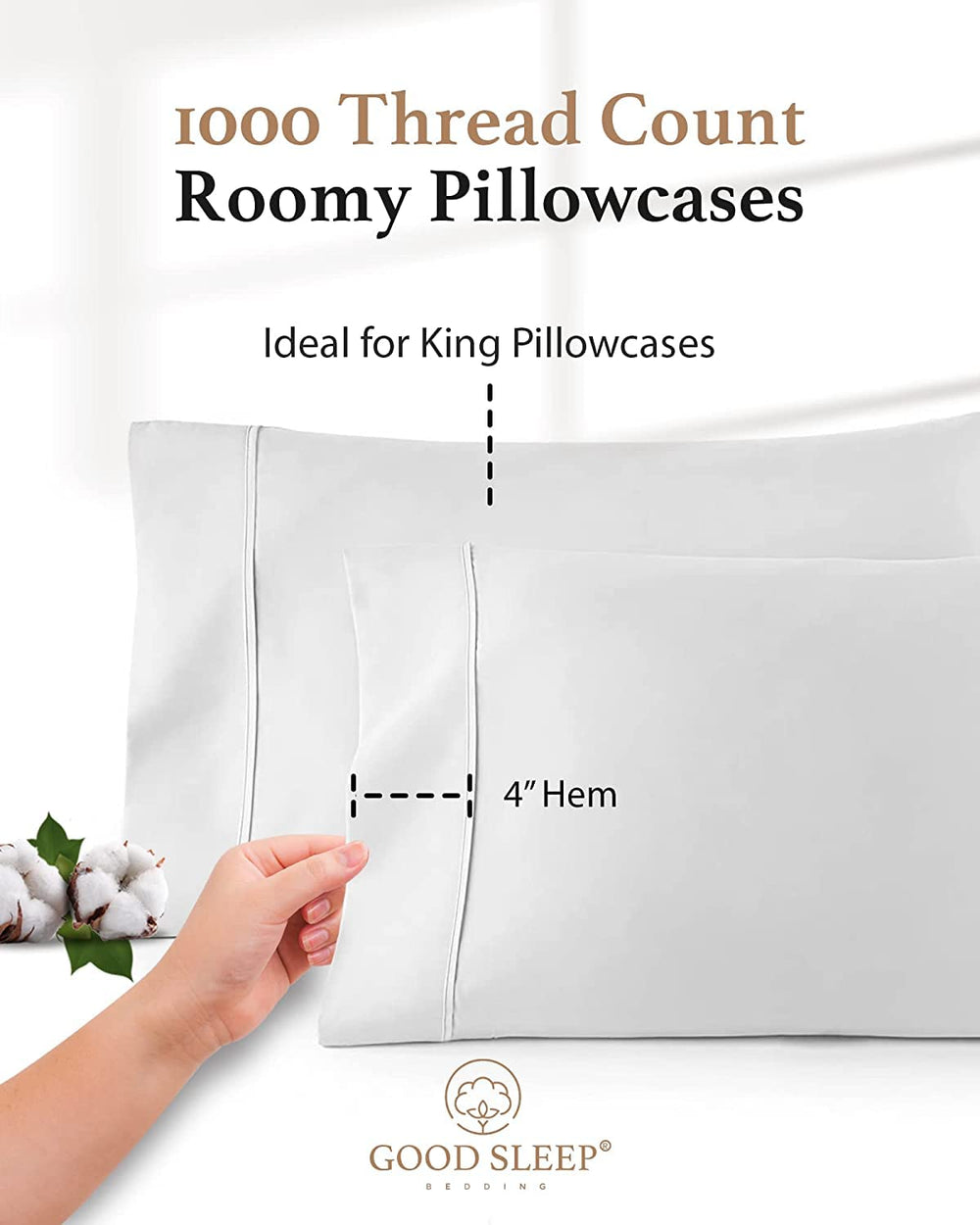 Good Sleep Bedding taie en usage sur lit king offrant fraîcheur et maintien