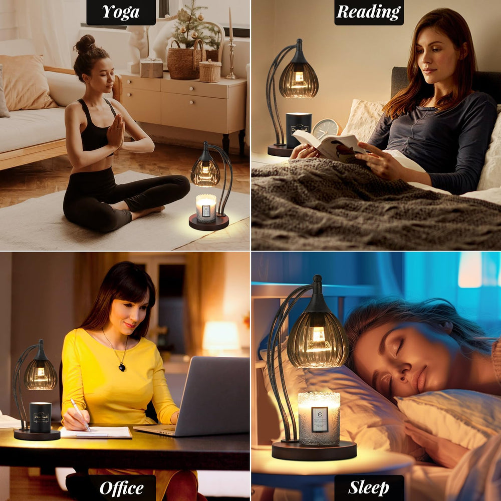 GOODBUY lampe chauffe-bougie comparaison taille montrant compatibilité bougies