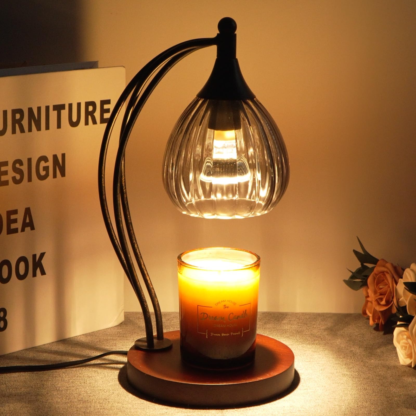 GOODBUY lampe chauffe-bougie face montrant design élégant et sécurité