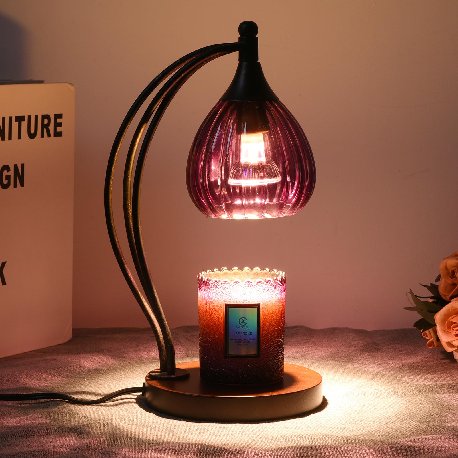 GOODBUY lampe allumée créant une lumière douce et ambiance chaleureuse